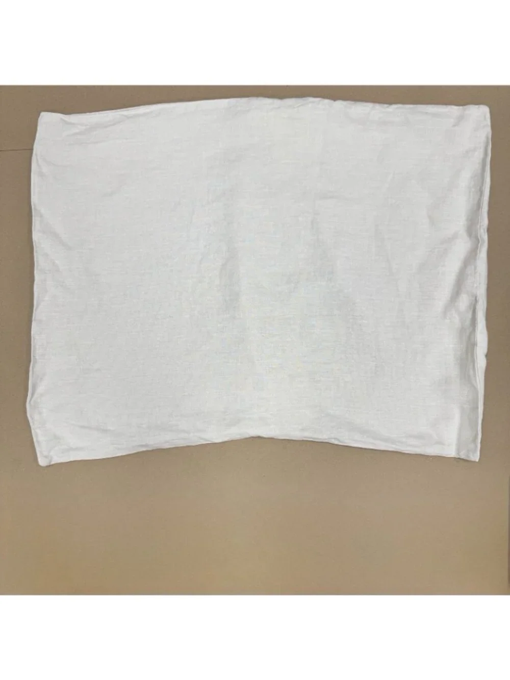 Quince European Linen Pillow Shams - Set of Two - Sand - Standard Size - NEW